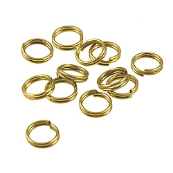 6mm Round Brass SPLIT RINGS