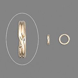 6mm Gold Plated Round SPLIT RINGS