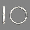 34mm Round Nickel Plated Steel SPLIT KEYRING