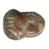 15x20mm Autumn Jasper (Epidot) FROG Animal Fetish Bead