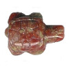 15x22mm Autumn Jasper (Epidot) TURTLE Animal Fetish Bead