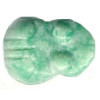 15x20mm Russian Amazonite FROG Animal Fetish Bead