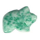 15x22mm Russian Amazonite BOAR/PIG Animal Fetish Bead