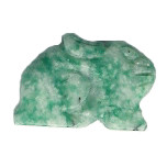 15x20mm Russian Amazonite RABBIT Animal Fetish Bead