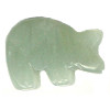 15x20mm Green Serpentine BEAR Animal Fetish Bead