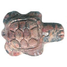 15x22mm Leopardskin Jasper TURTLE Animal Fetish Bead