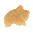 15x22mm Peach Aventurine BOAR/PIG Animal Fetish Bead