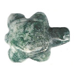 15x22mm Tree Agate TURTLE Animal Fetish Bead