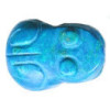 15x20mm Turquoise Dyed Howlite FROG Animal Fetish Bead