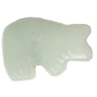 15x20mm New Jade Serpentine BEAR Animal Fetish Bead