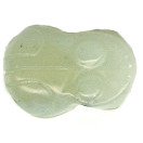 15x20mm New Jade Serpentine FROG Animal Fetish Bead