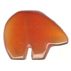 18x24mm Carnelian ZUNI BEAR Animal Fetish Bead