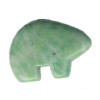 18x24mm Russian Amazonite ZUNI BEAR Animal Fetish Bead