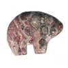 18x24mm Leopardskin Jasper ZUNI BEAR Animal Fetish Bead