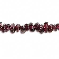 6" Strand Garnet CHIP/NUGGET Beads