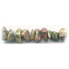 Natural Drilled Unakite CHIP/NUGGET Beads