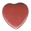 20mm Red Jasper PUFFY HEART Beads