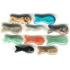 6x15mm Assorted Mixed Gemstone FISH Animal Fetish Beads