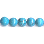 6mm Turquoise Dyed Howlite ROUND Beads