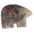 13x18mm Brecciated Jasper ZUNI BEAR Animal Fetish Bead