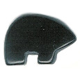 13x18mm Blackstone ZUNI BEAR Animal Fetish Bead