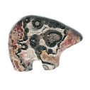 13x18mm Leopardskin Jasper ZUNI BEAR Animal Fetish Bead