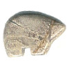 13x18mm Silver Leaf Jasper ZUNI BEAR Animal Fetish Bead