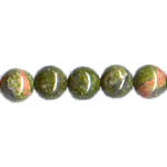 6mm Unakite ROUND Beads