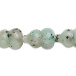 12x18mm Kiwi Jasper GOURD (Cucubic) Beads