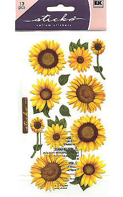 Sticko® (SPVM76) *Sunflowers* Vellum STICKERS