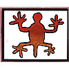 1-1/2" x 1-7/8" *Petroglyph Lizard* Foam Mounted RUBBER STAMP ~ Circa 1994