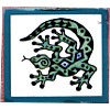 1" x 1" *Southwest Lizard/Gecko* Foam Mounted RUBBER STAMP ~ Circa 1994