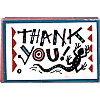 1-1/4 x 1-7/8" *Southwest Thank You* Foam Mounted RUBBER STAMP ~ Circa 1994