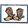1-1/4" x 1-7/8" *Western Boots* Foam Mounted RUBBER STAMP ~ Circa 1994