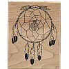 Copper Leaf Creations® 3" x 4" *Dreamcatcher #1* Wood Block Mounted RUBBER STAMP ~ Circa 1999