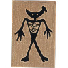 PSX Design® 2-1/4" x 3-1/2" *Petroglyph Man #1* Wood Block Mounted RUBBER STAMP ~ Circa 1996