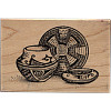 PSX Design® 1-1/2" x 2-1/8" *Southwest Pottery* Wood Block Mounted RUBBER STAMP ~ Circa 1994