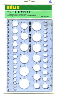 HELIX® 5" x 7 ¾" Circle Template STENCIL #H6701