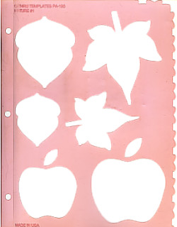 DEJA VIEWS® C-Thru 9" x 12" Shape Templates & Border Edger STENCIL: Nature #1