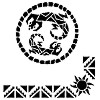 StenSource® 12" Gecko Paint-A-Patio Home Decor STENCIL #BD5727