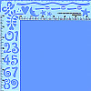 8.5" x 8.5" Clear-View Right Angle Ruler, Number, Shape & Border STENCIL Template