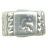 7x12mm Sterling SilverSouthwest Kokopelli CYLINDER / DRUM Bead