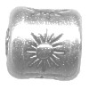 10x11mm Sterling Silver Sunburst Design CYLINDER Beads