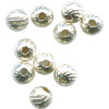 5mm Sterling Silver Lazer-Cut Fluted Swirl ROUND Beads