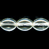 6x8mm Transparent Crystal Pressed Glass FLAT OVAL Beads