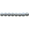 4mm Opaque Black Luster (Gunmetal) Pressed Glass SMOOTH ROUND Druk Beads