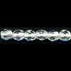 5mm Round Transparent Crystal Pressed Glass FACETED ROUND Beads