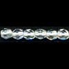 5mm Round Transparent Crystal Pressed Glass FACETED ROUND Beads