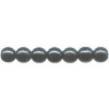 5mm Opaque Black Pressed Glass SMOOTH ROUND Druk Beads