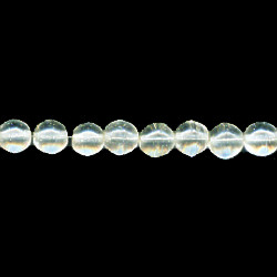 5mm Transparent Crystal Pressed Glass SMOOTH ROUND (Druk) Beads